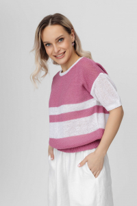 Джемпер из льна 4-312 ковыль