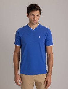 DOUBLE V-NECK T-SHIRT