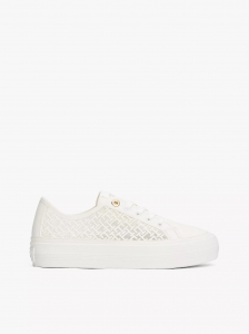 Embroidered TH Monogram Mesh Sneaker