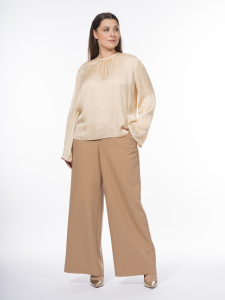 Костюмные брюки палаццо из вискозной ткани