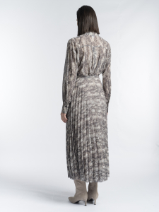 Юбка-гофре с анималистичным принтом