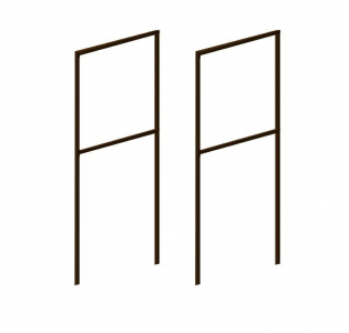 Дополнительные опоры для малины, коричневый (2 шт)