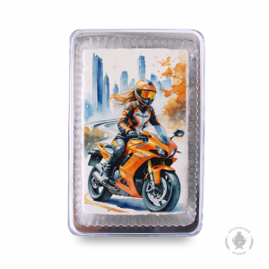 Девушка на мотоцикле (140 гр)