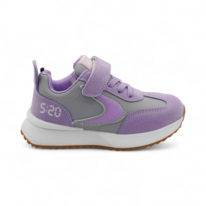 Кроссовки В763-19 серо фиолетовые
