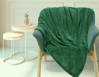 Покрывало-плед КОРАЛ-флис жаккард 