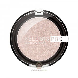 Хайлайтер компактный PRO Relouis розовый тон:01 pearl