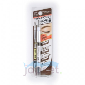 Born W Brow EX EX  Подводка для бровей 3 в 1: карандаш + пудра + щеточка, тон B10, шоколадно-коричневый