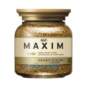 AGF Maxim Gold Растворимый сублимированный кофе, стекло, 80 гр