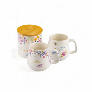 Набор BLOSSOMBOX 3пр (банка для хранения 600мл, кружка 2шт 340мл)