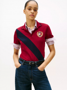 Banner Stripe Stretch-Cotton Polo