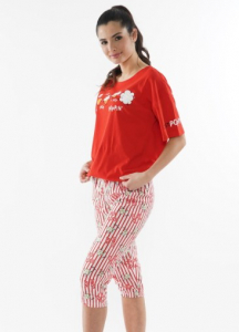 VS 012197 3597 /футболка и капри жен/