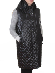 802 BLACK Жилет утепленный женский (50 гр. синтепон)