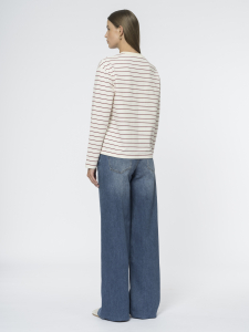 Прямые широкие джинсы