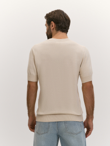 Футболка из пряжи с шелком и хлопком