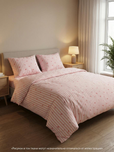 Комплект постельного белья Мильфлер розовый бязь