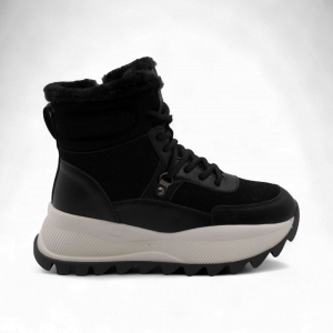 Ботинки на меху С125 черные
