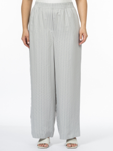 Брюки из вискозной ткани в полоску