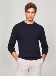 Fine Gauge Knit Crewneck Sweater