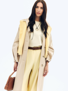 Непромокаемый хлопковый плащ с сумкой-шоппером