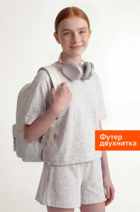 Костюм из футера для девочки оверсайз Happyfox