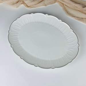 109-279 Овальное блюдо 37см ORCHIDEA в под.уп.(х6)Фарфор