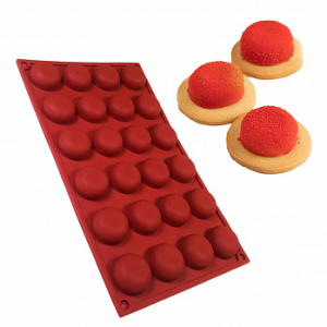 Форма силиконовая Помпонетка, 24 ячейки