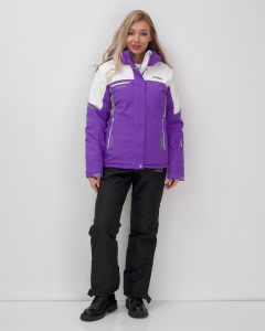 Горнолыжный костюм женский зимний УЦЕНКА фиолетового цвета 02810F