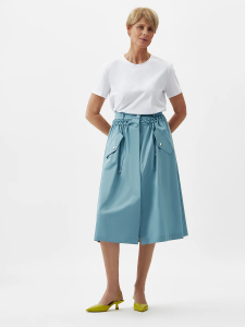 Юбка длины миди из смесового хлопка