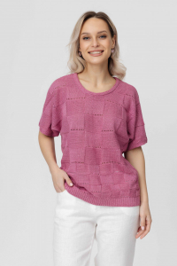 Джемпер из льна 4-314 ковыль