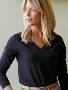 Джемпер из премиального хлопка с эластаном