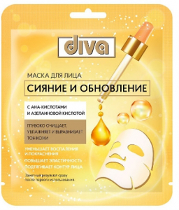 Маска д/лица DIVA сияние/обновление