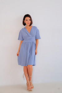 13592 Платье в приглушенно-голубом (остаток: 46-48, 50-52)