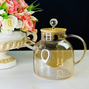589-037 Заварочный чайник 1,5л.  в под.уп.(х16)Стекло