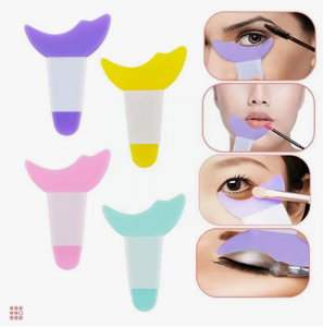 Трафарет для макияжа глаз губ, 6,7х4,8 см, 4 цвета