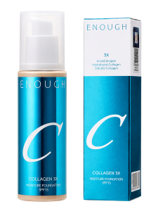 Enough Увлажняющий тональный крем для лица с коллагеном N00 / Collagen 3X Moisture Foundation SPF15, слоновая кость, 100 мл