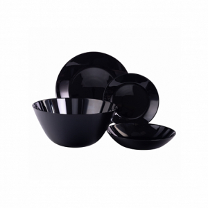 Набор столовый ZELIE BLACK 19 предметов 6 персон