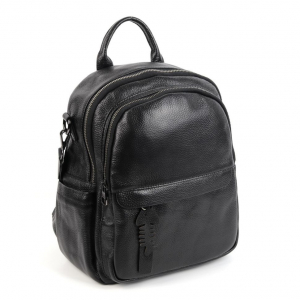 Женский кожаный рюкзак 8360 Блек