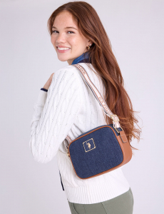 DARK DENIM CROSSBODY BAG