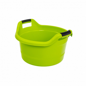 Таз ЛЮКС 12л зеленый круглый