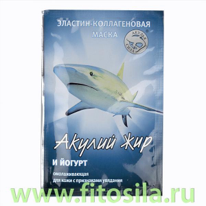 Акулий жир с Йогуртом маска эластин-коллагеновая, омолаживающая, 10 мл, 