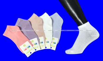 Носки укороченные женские, подростковые сетка оптом.