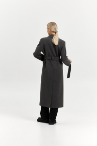 Пальто женское демисезонное 26326 (базальт/рубчик)