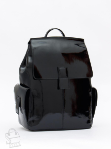 Рюкзак женский кожаный 18337-8 black Polina&Eiterou