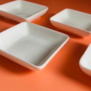 305-154 Набор из 6 квадратных блюд 10см РОМАНО в под.уп.(х12)Фарфор