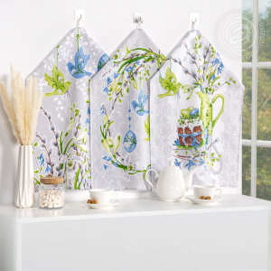 Набор полотенец из рогожки 