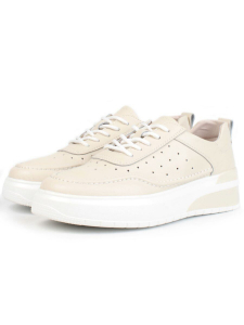 05-PDD188-1 BEIGE Кроссовки женские (натуральная кожа)