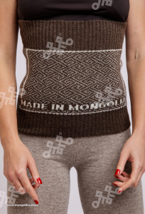 Пояс вязаный из 100% монгольской шерсти         (арт. 03117)