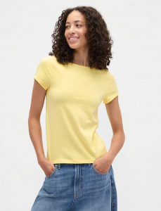 Boatneck Open-Back T-Shirt