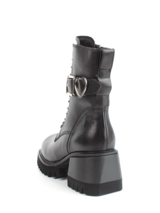 01- GZ6115-G71 BLACK Ботинки демисезонные женские (натуральная кожа)