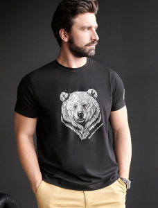 Футболка из премиального хлопка с авторским принтом